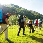 group on a hike
