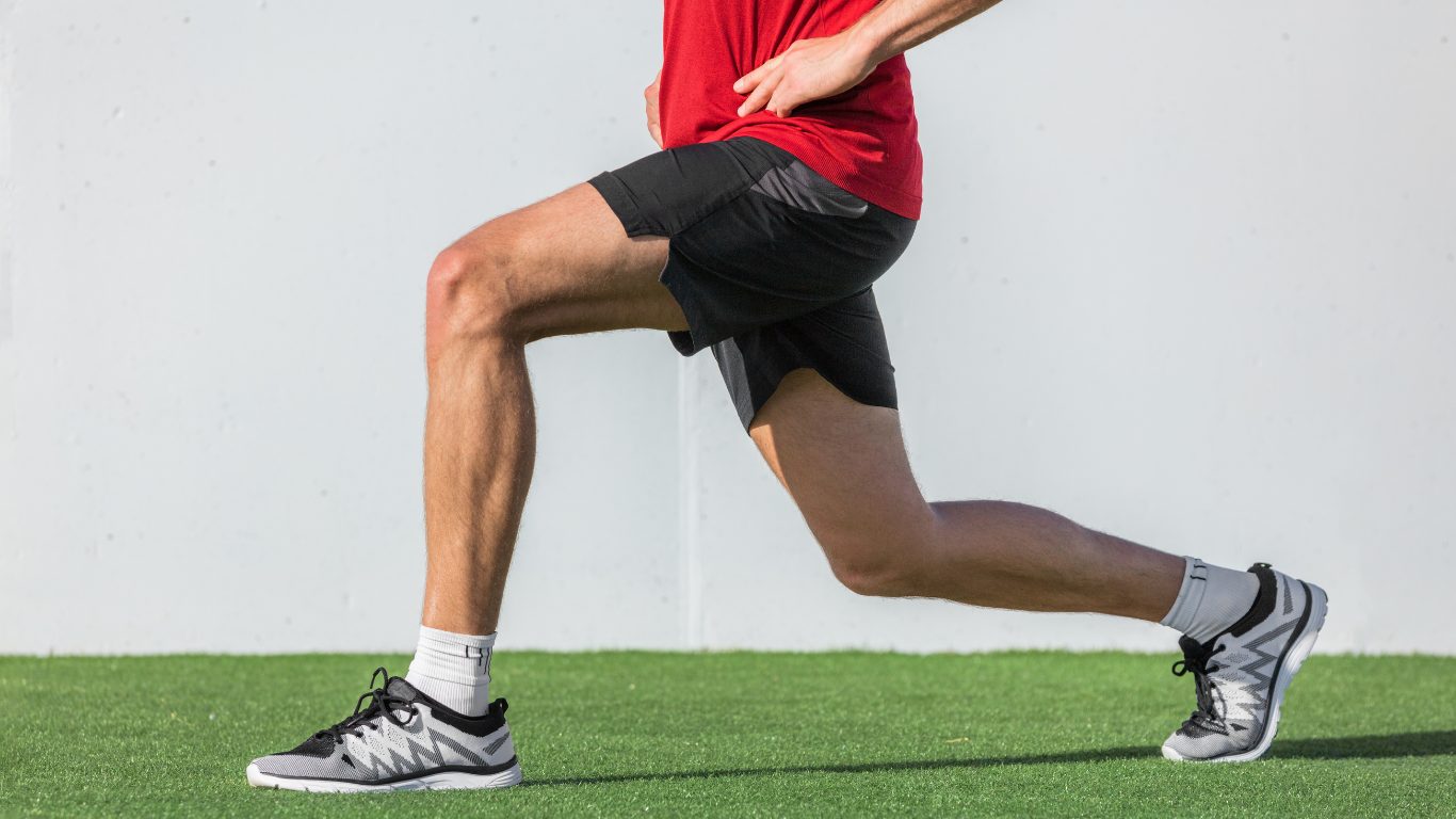 Man doing a lunge