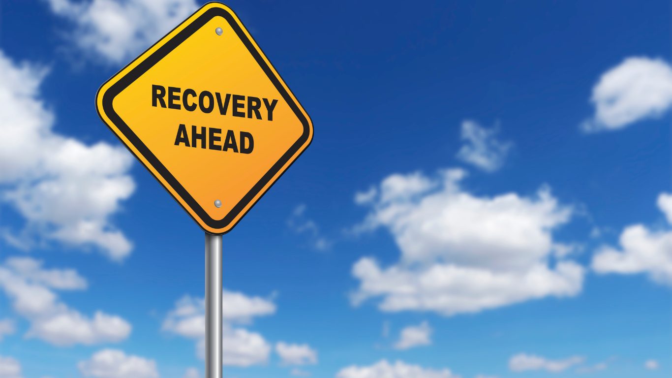signpost saying Recovery