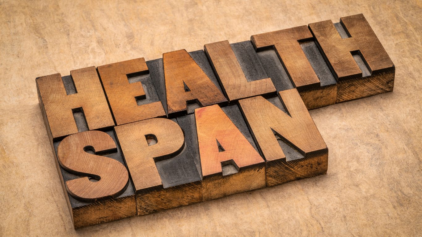 sign saying 'healthspan'
