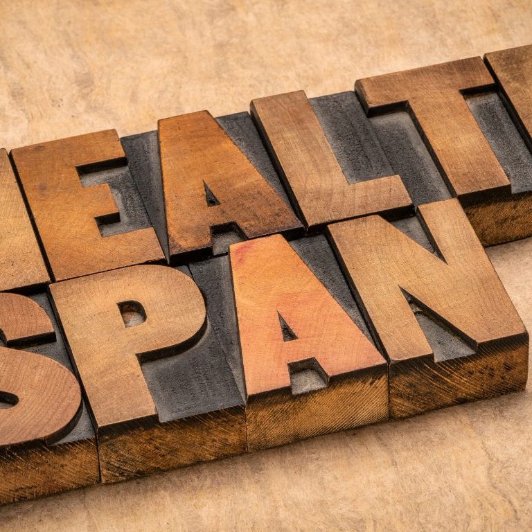 sign saying 'healthspan'
